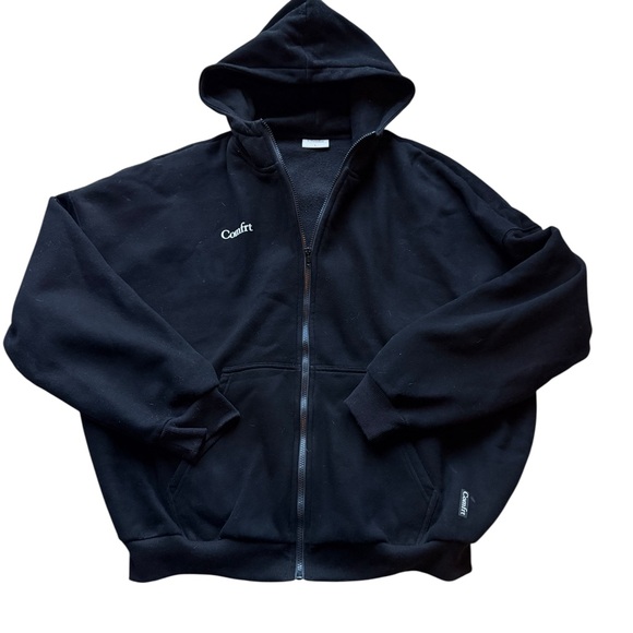Comfrt Women's Black Zip-Up Hoodie NWOT - Picture 3 of 7